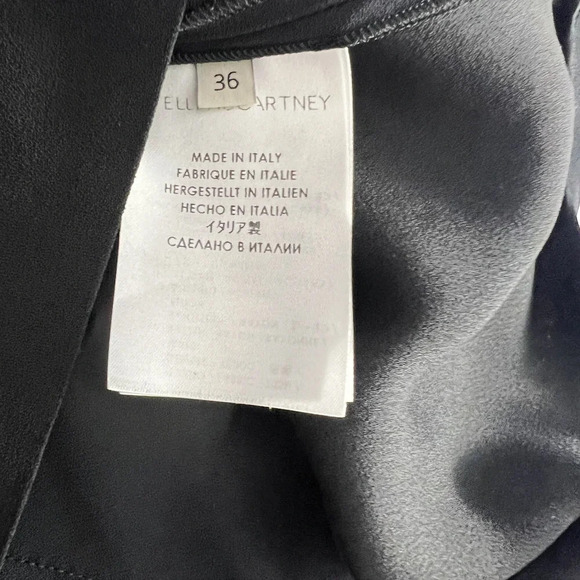 Stella McCartney Fringe Trimmed Sleeveless Top Black Size 36 / US 0-2 - Picture 10 of 11